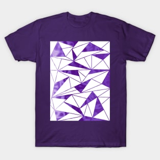 PURPLE Geometric Abstract T-Shirt